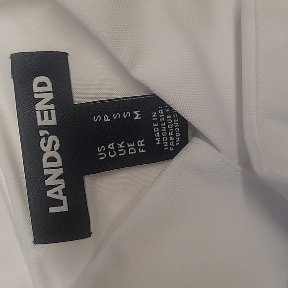 Lot Of 3 Men's Size S Land's End White Long Sleeve Button Down Shirts Excellent - Picture 3 of 3